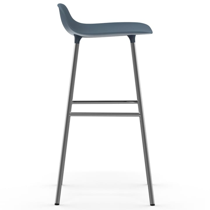Form barstol kromade ben 75 cm, Blå Normann Copenhagen