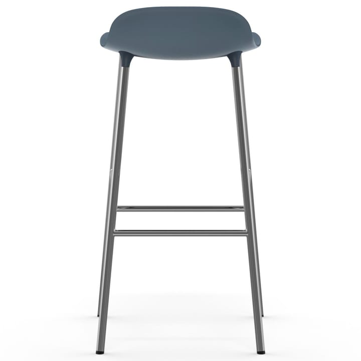 Form barstol kromade ben 75 cm, Blå Normann Copenhagen