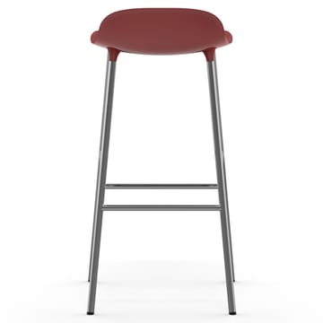 Form barstol kromade ben 75 cm - Röd - Normann Copenhagen
