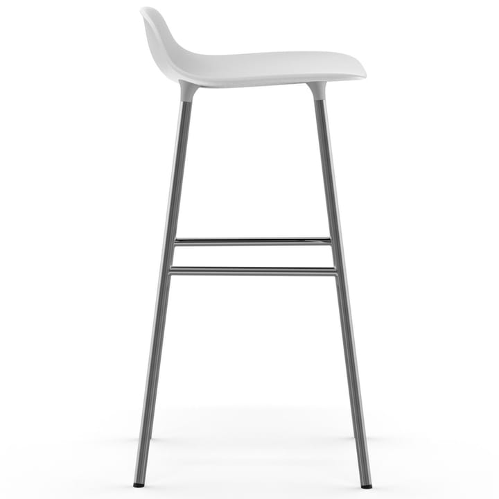 Form barstol kromade ben 75 cm, Vit Normann Copenhagen