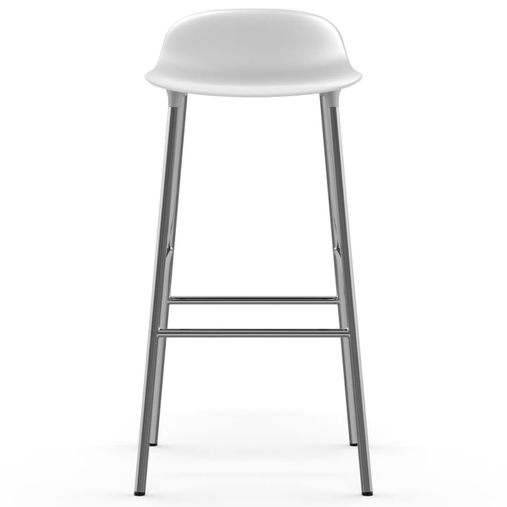 Form barstol kromade ben 75 cm, Vit Normann Copenhagen