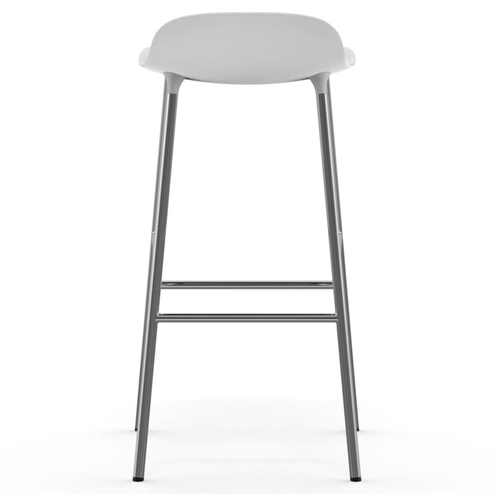 Form barstol kromade ben 75 cm, Vit Normann Copenhagen