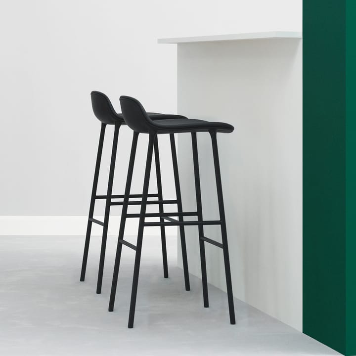 Form barstol låg, green, grönlackerad stålben Normann Copenhagen