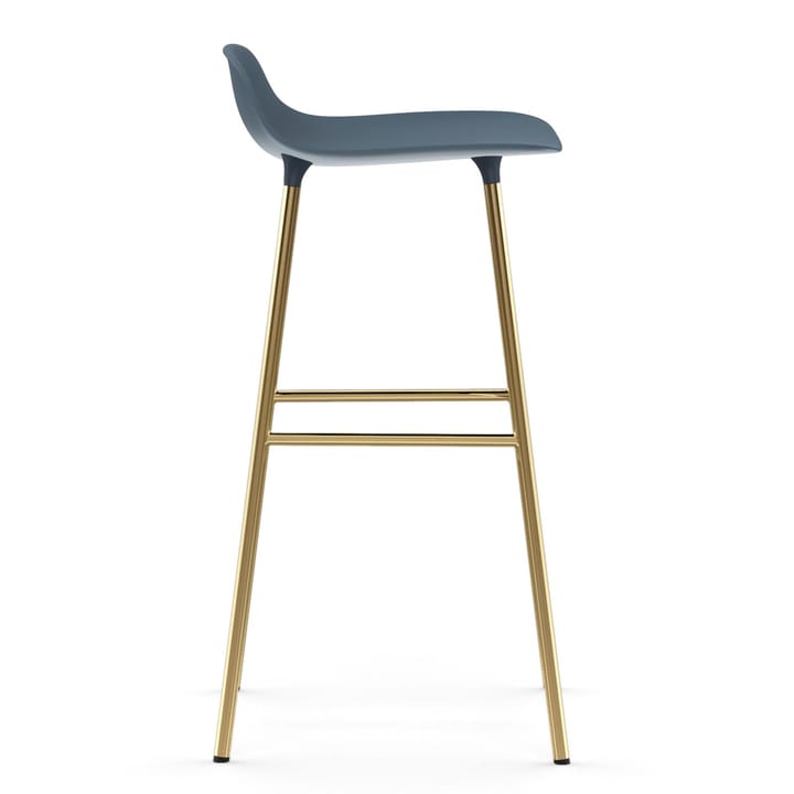 Form barstol mässingsben 75 cm, Blå Normann Copenhagen