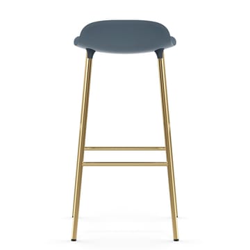 Form barstol mässingsben 75 cm - Blå - Normann Copenhagen