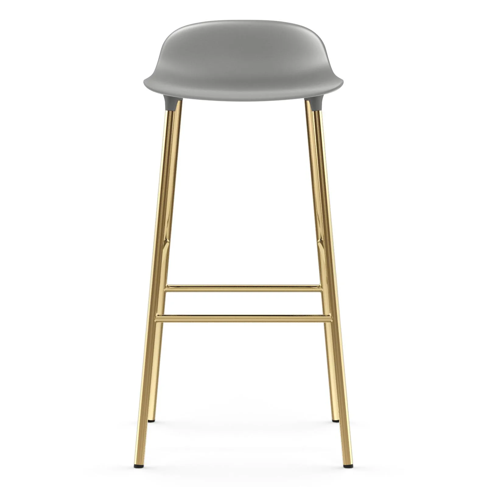 Form barstol mässingsben 75 cm, Grå Normann Copenhagen