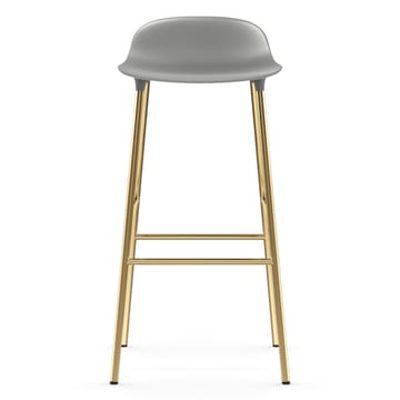 Form barstol mässingsben 75 cm - Grå - Normann Copenhagen