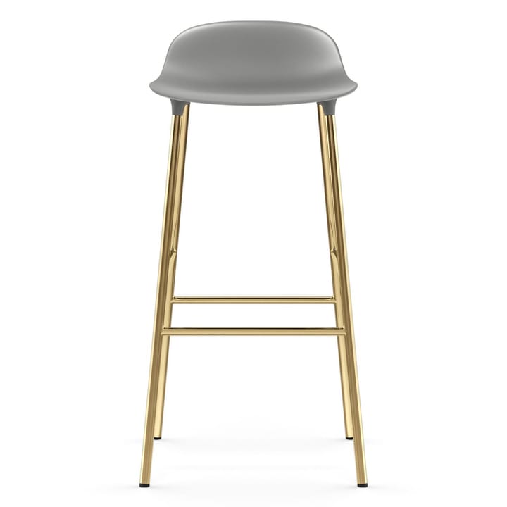 Form barstol mässingsben 75 cm, Grå Normann Copenhagen
