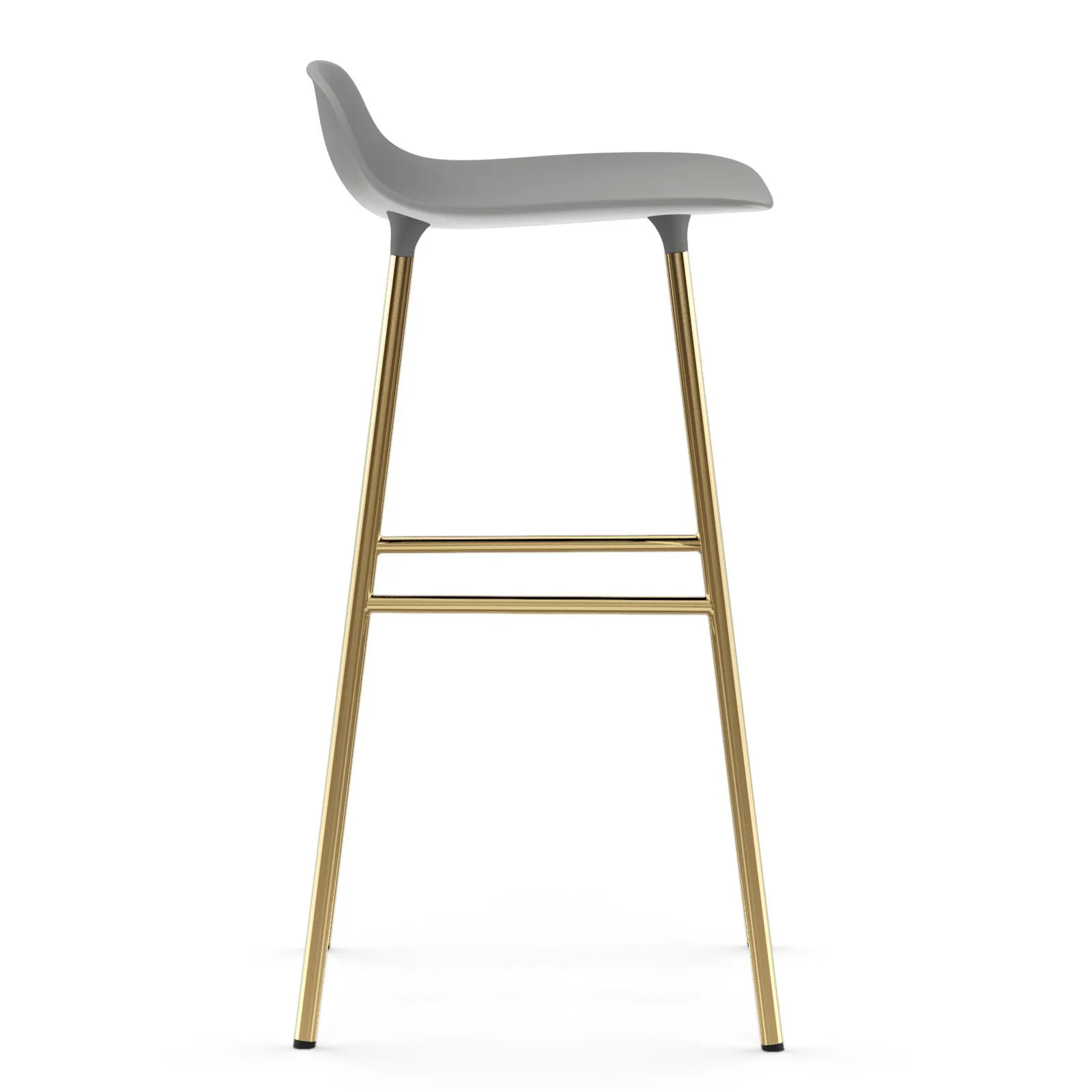 Form barstol mässingsben 75 cm, Grå Normann Copenhagen