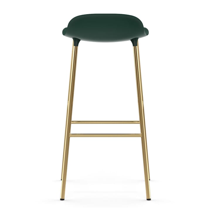Form barstol mässingsben 75 cm, Grön Normann Copenhagen