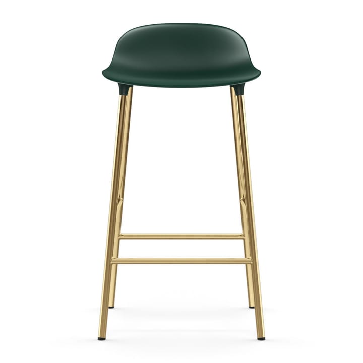 Form barstol mässingsben, Grön Normann Copenhagen