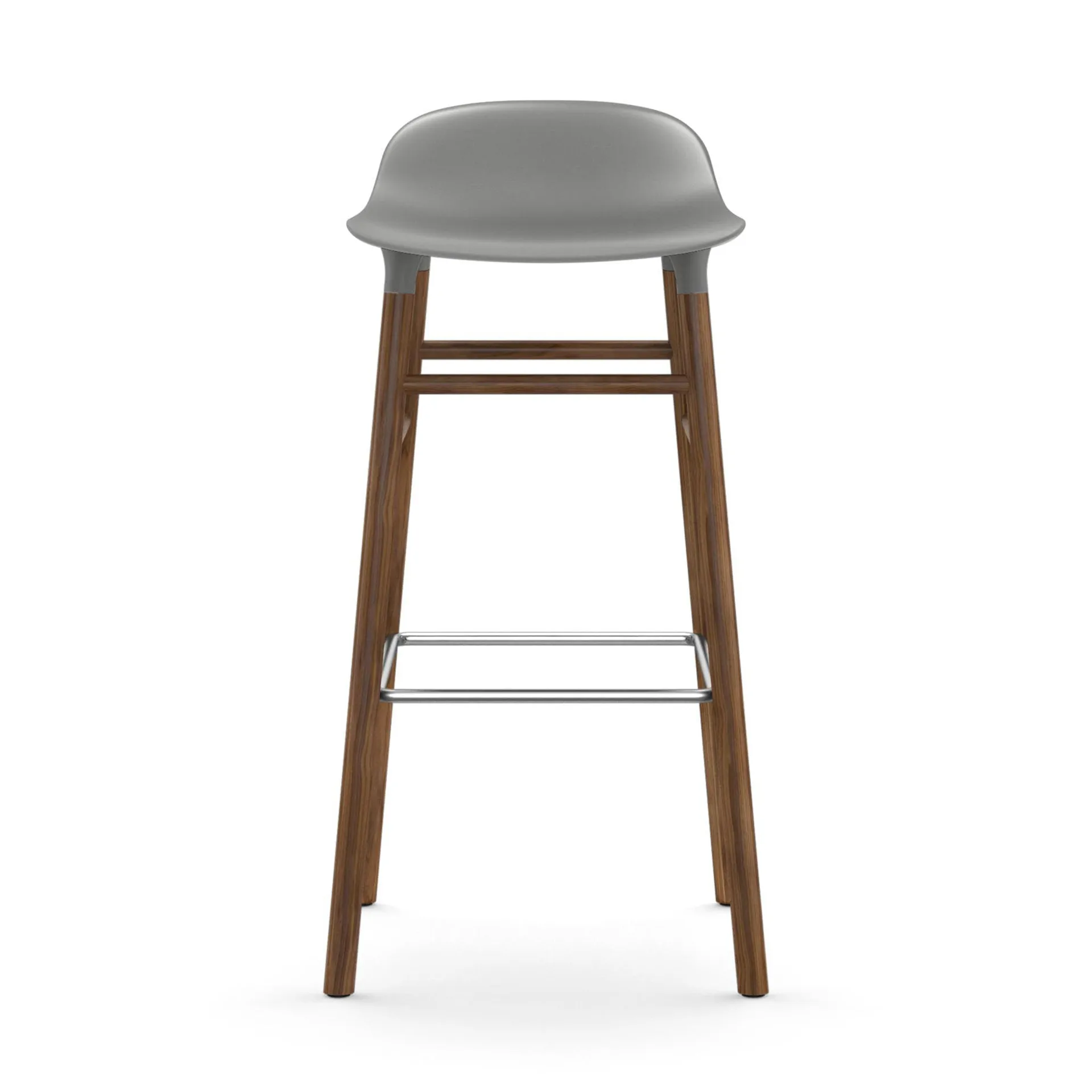 Form barstol valnötsben 75 cm, Grå Normann Copenhagen