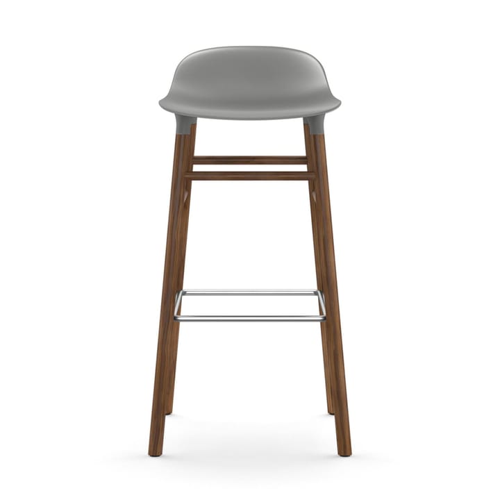 Form barstol valnötsben 75 cm, Grå Normann Copenhagen