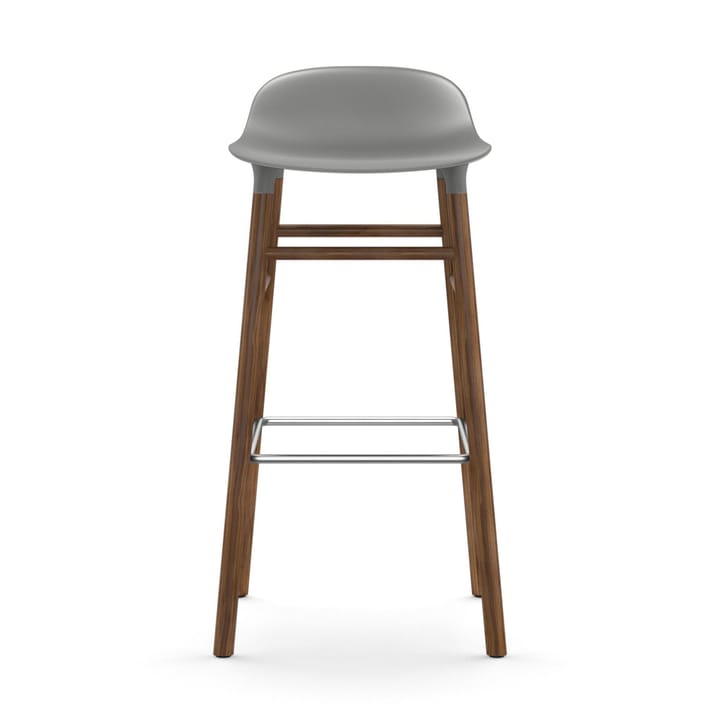 Form barstol valnötsben 75 cm, grå Normann Copenhagen