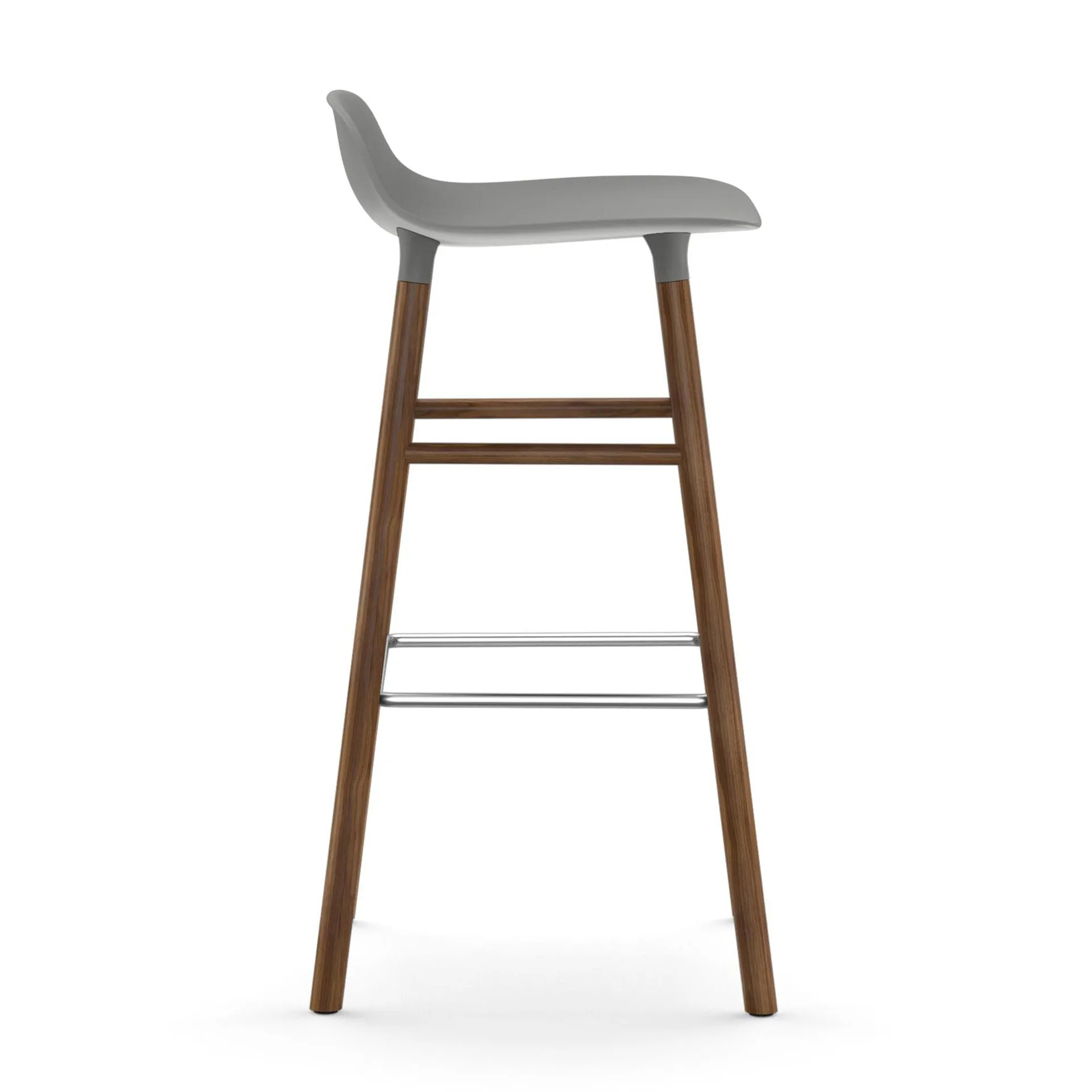 Form barstol valnötsben 75 cm, Grå Normann Copenhagen