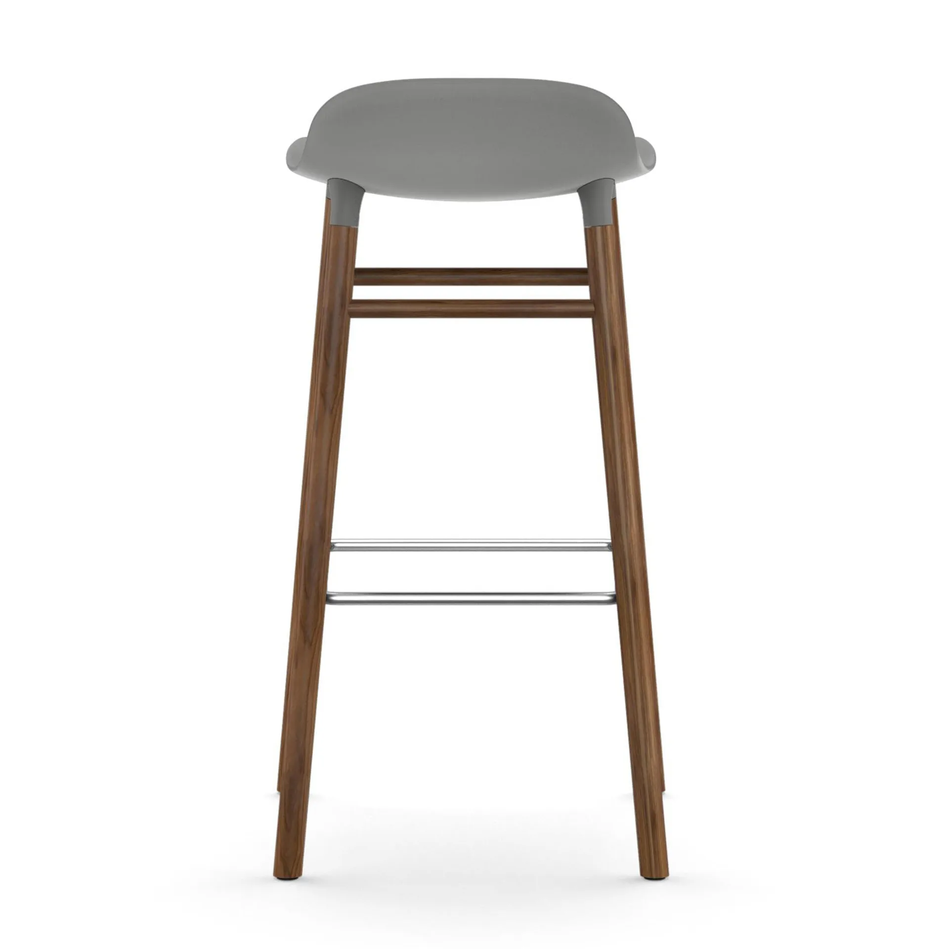 Form barstol valnötsben 75 cm, Grå Normann Copenhagen
