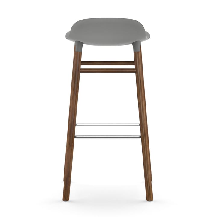 Form barstol valnötsben 75 cm, Grå Normann Copenhagen