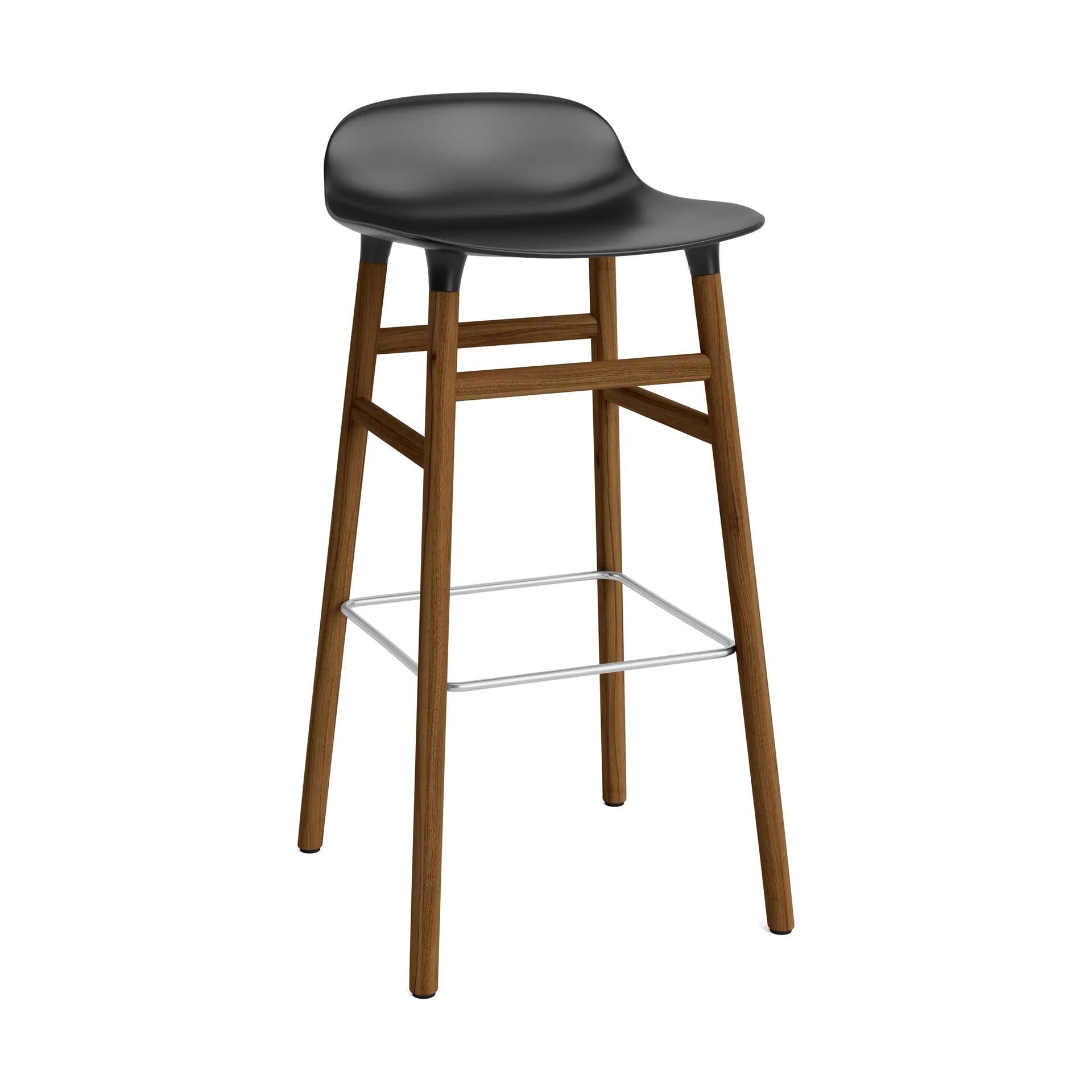 Form barstol valnötsben 75 cm, svart Normann Copenhagen