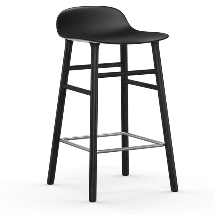 Form Chair barstol lackerade ekben 65 cm, svart Normann Copenhagen