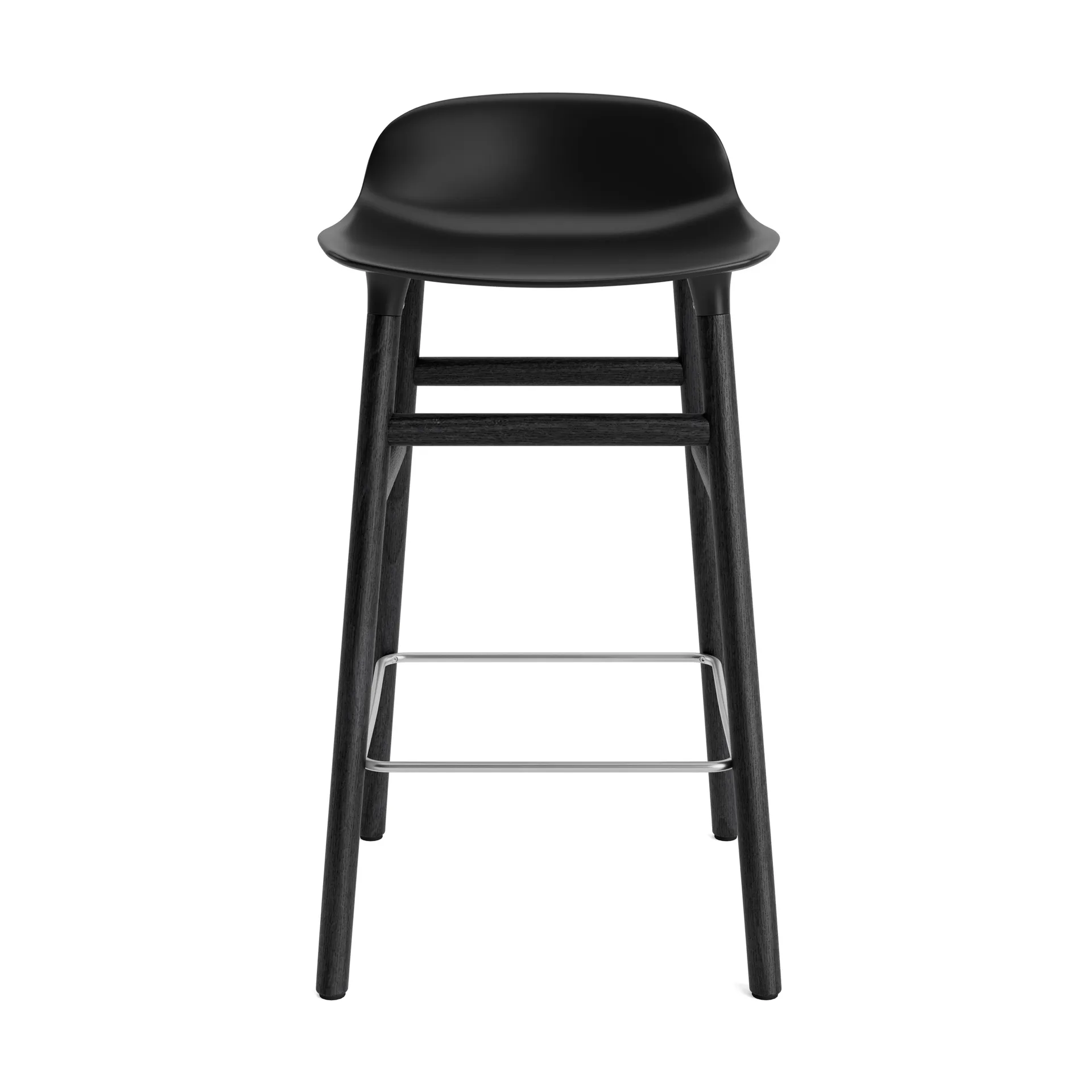 Form Chair barstol lackerade ekben 65 cm, svart Normann Copenhagen