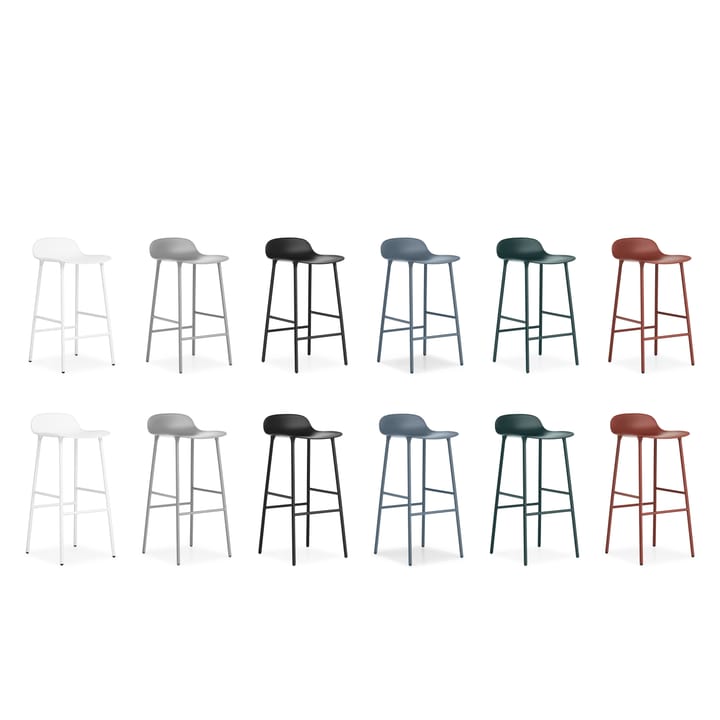 Form Chair barstol metallben, grå Normann Copenhagen