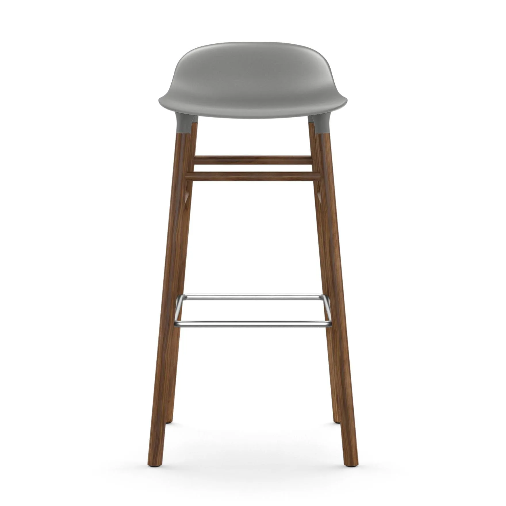 Form Chair barstol valnötsben, Grå Normann Copenhagen