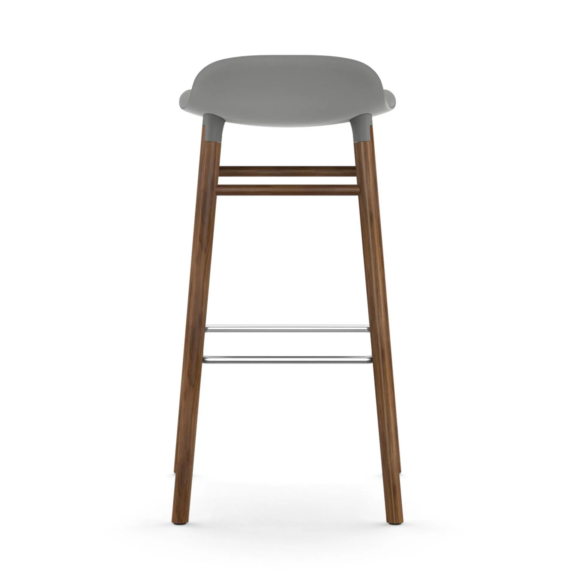 Form Chair barstol valnötsben, Grå Normann Copenhagen