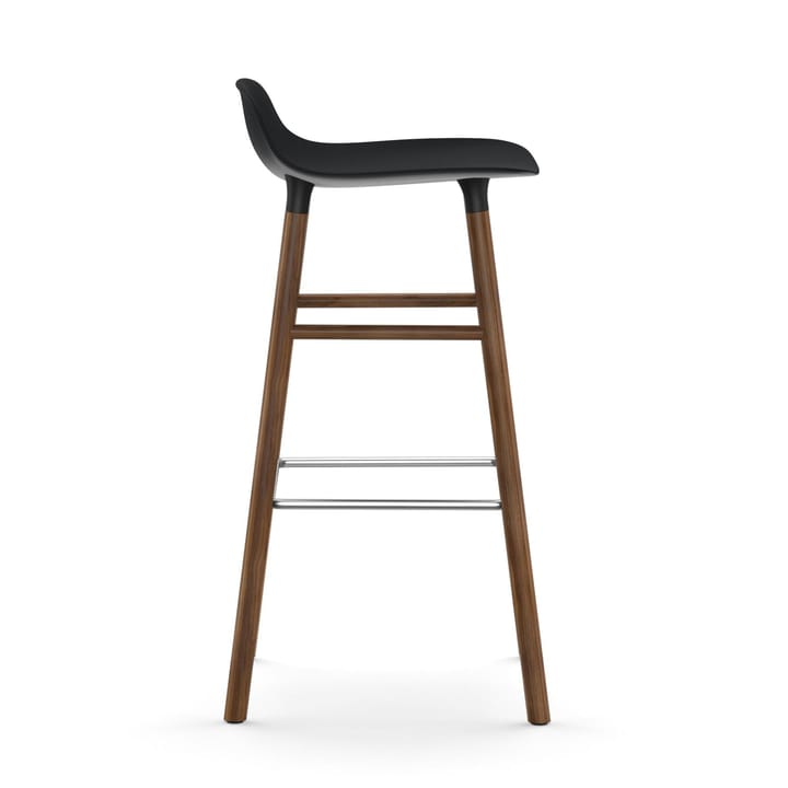 Form Chair barstol valnötsben, svart Normann Copenhagen