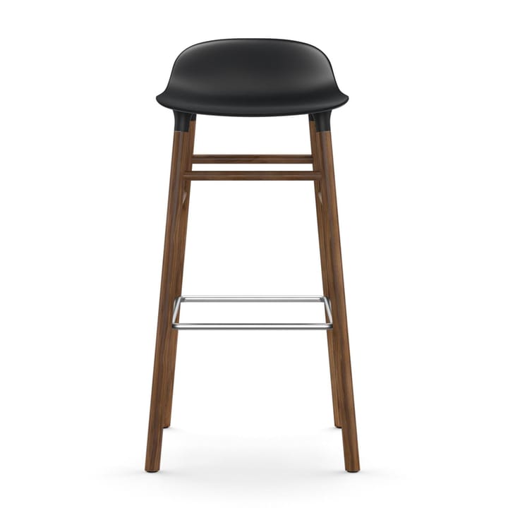 Form Chair barstol valnötsben, svart Normann Copenhagen
