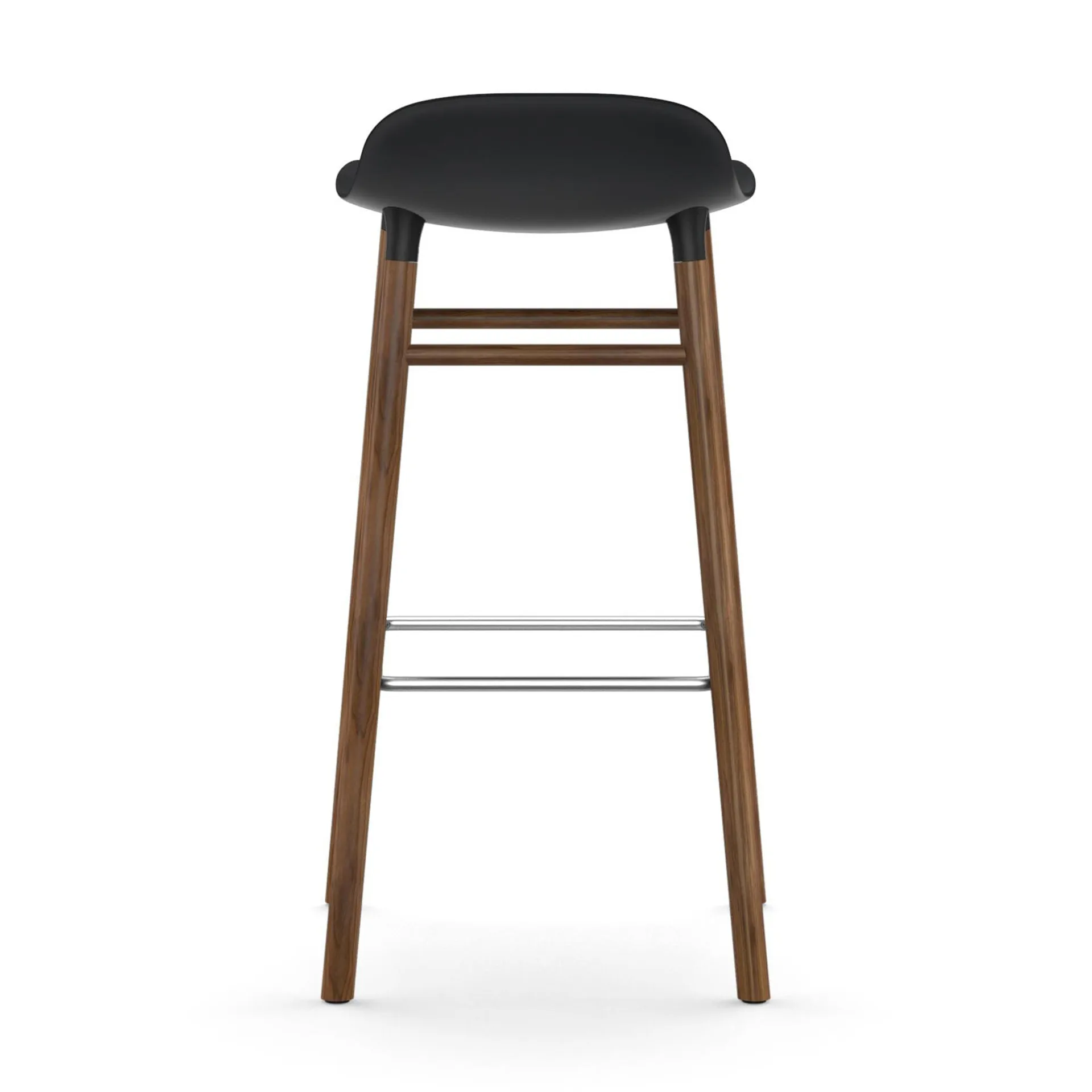 Form Chair barstol valnötsben, svart Normann Copenhagen