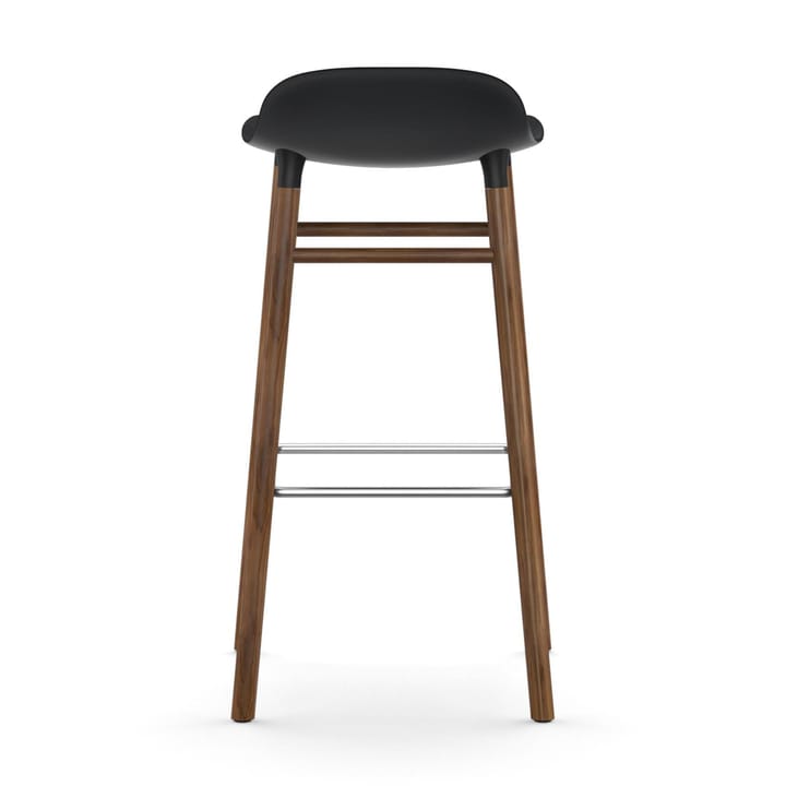 Form Chair barstol valnötsben, svart Normann Copenhagen