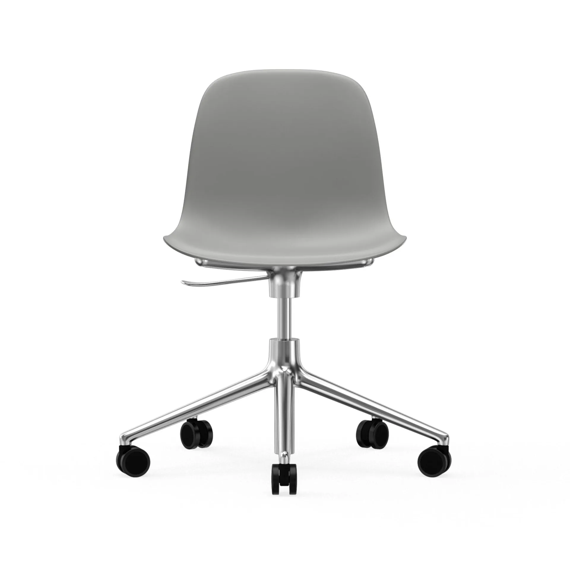Form chair swivel 5W kontorsstol, grå, aluminium, hjul Normann Copenhagen