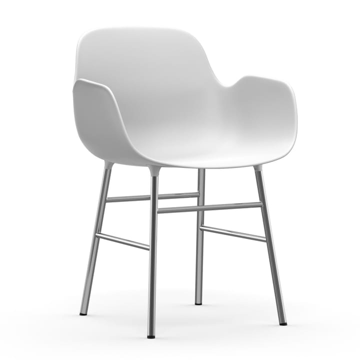 Form karmstol kromade ben, Vit Normann Copenhagen