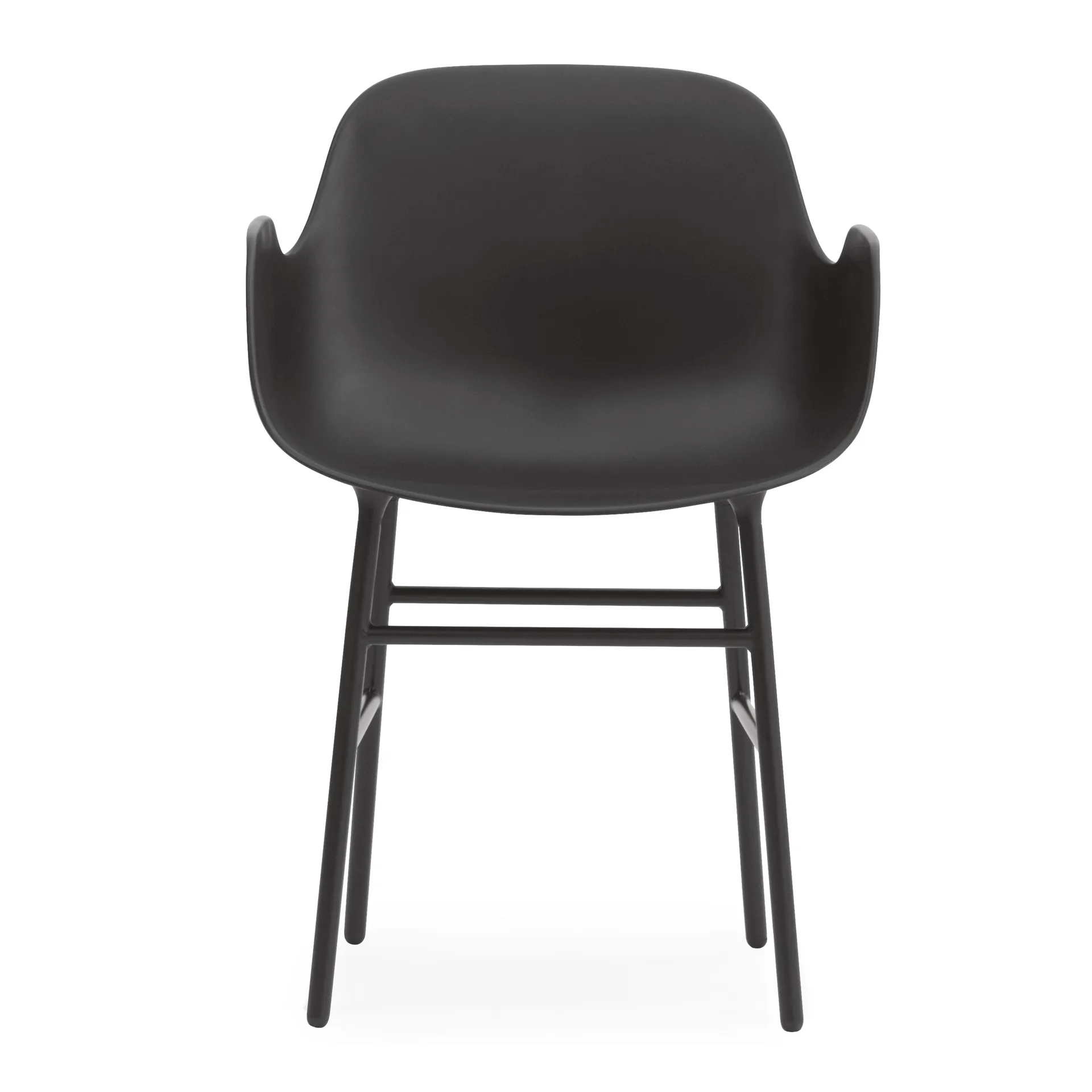 Form karmstol metallben, Svart Normann Copenhagen