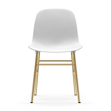 Form stol mässingsben - Vit - Normann Copenhagen