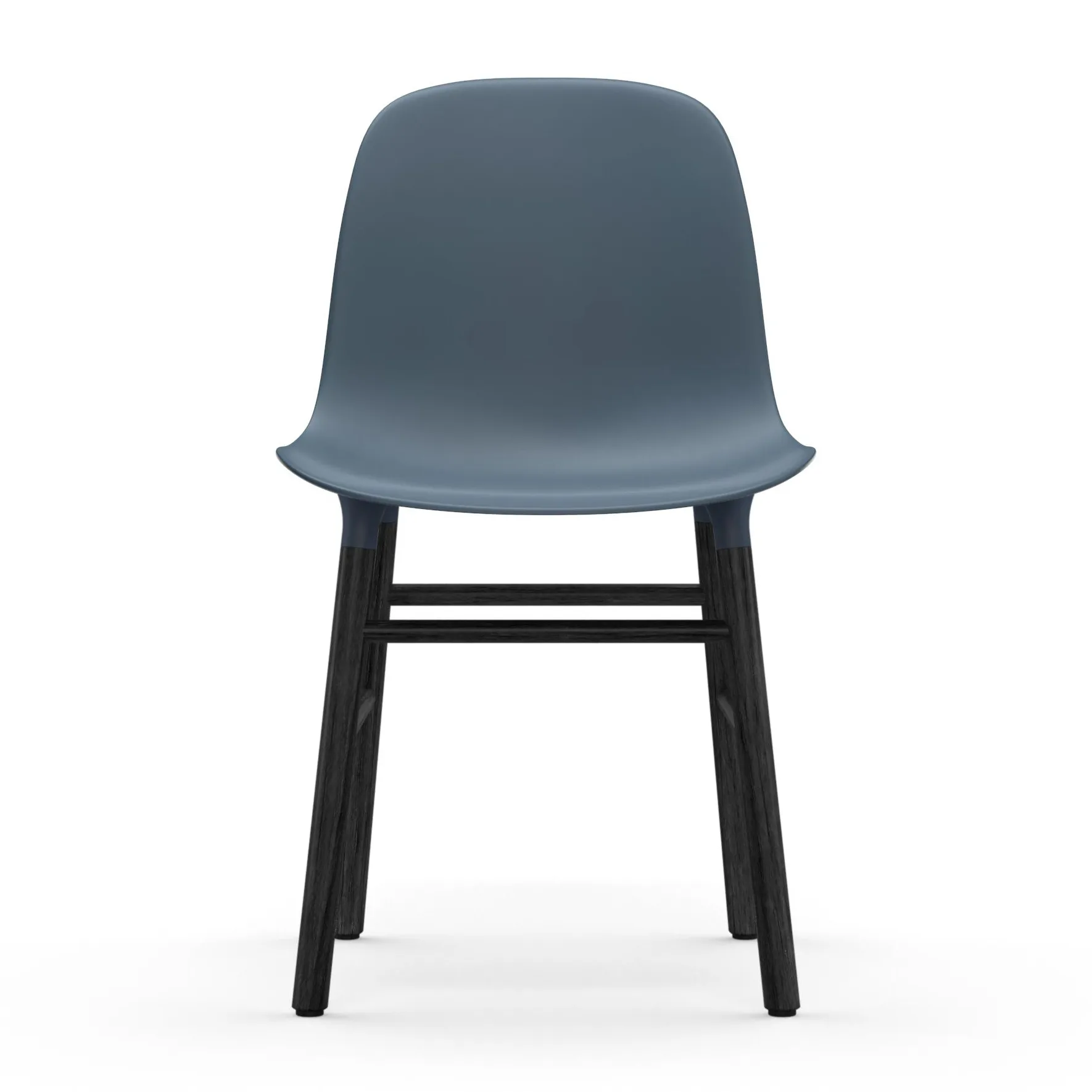 Form stol svarta ben, Blå Normann Copenhagen