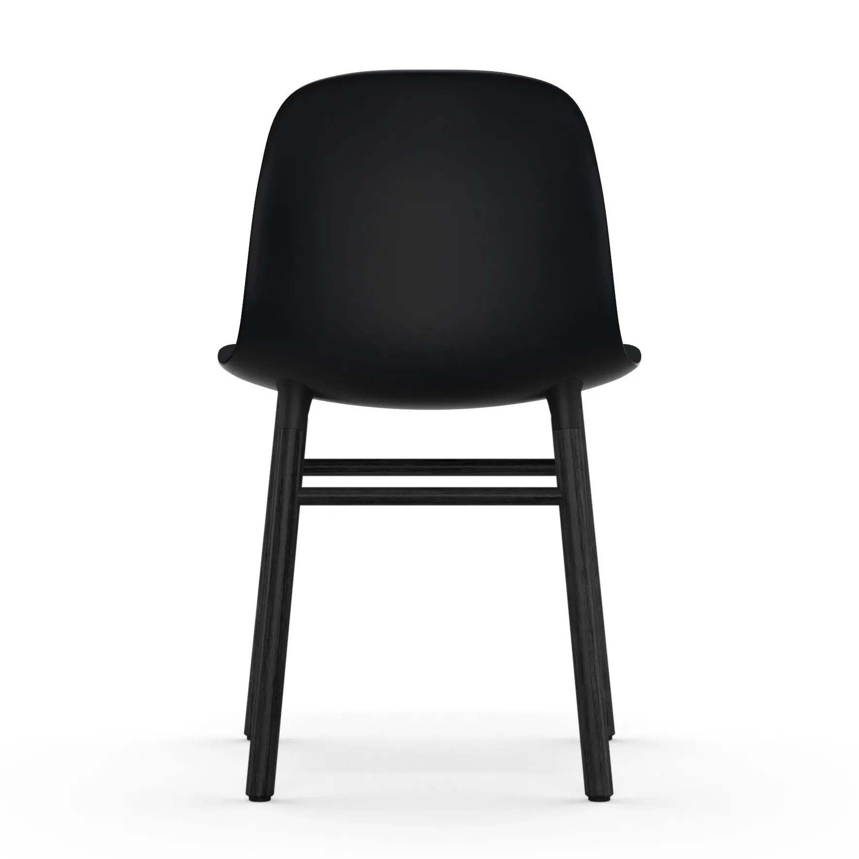 Form stol svarta ben, Svart Normann Copenhagen