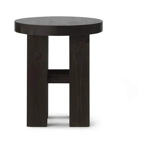 Fyr rund pall 45 cm, Dark brown, Ø40x45 cm Normann Copenhagen