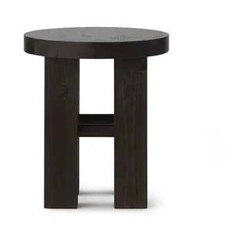 Fyr rund pall 45 cm - Dark brown, Ø40x45 cm - Normann Copenhagen