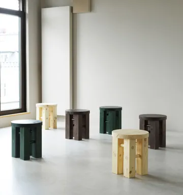 Fyr rund pall 45 cm - Pine, Ø40x45 cm - Normann Copenhagen