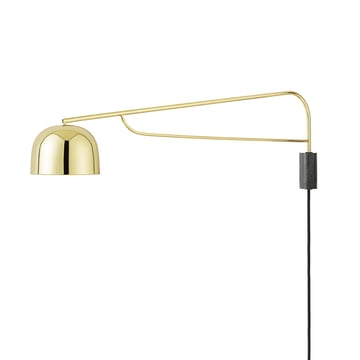 Normann Copenhagen Grant vägglampa brass stor- stål granit