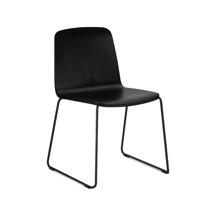 Just stol, svart, svart kant, svart metallstativ Normann Copenhagen