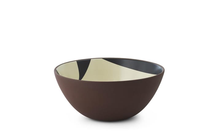 Line skål Ø23 cm - Brun-beige-svart - Normann Copenhagen