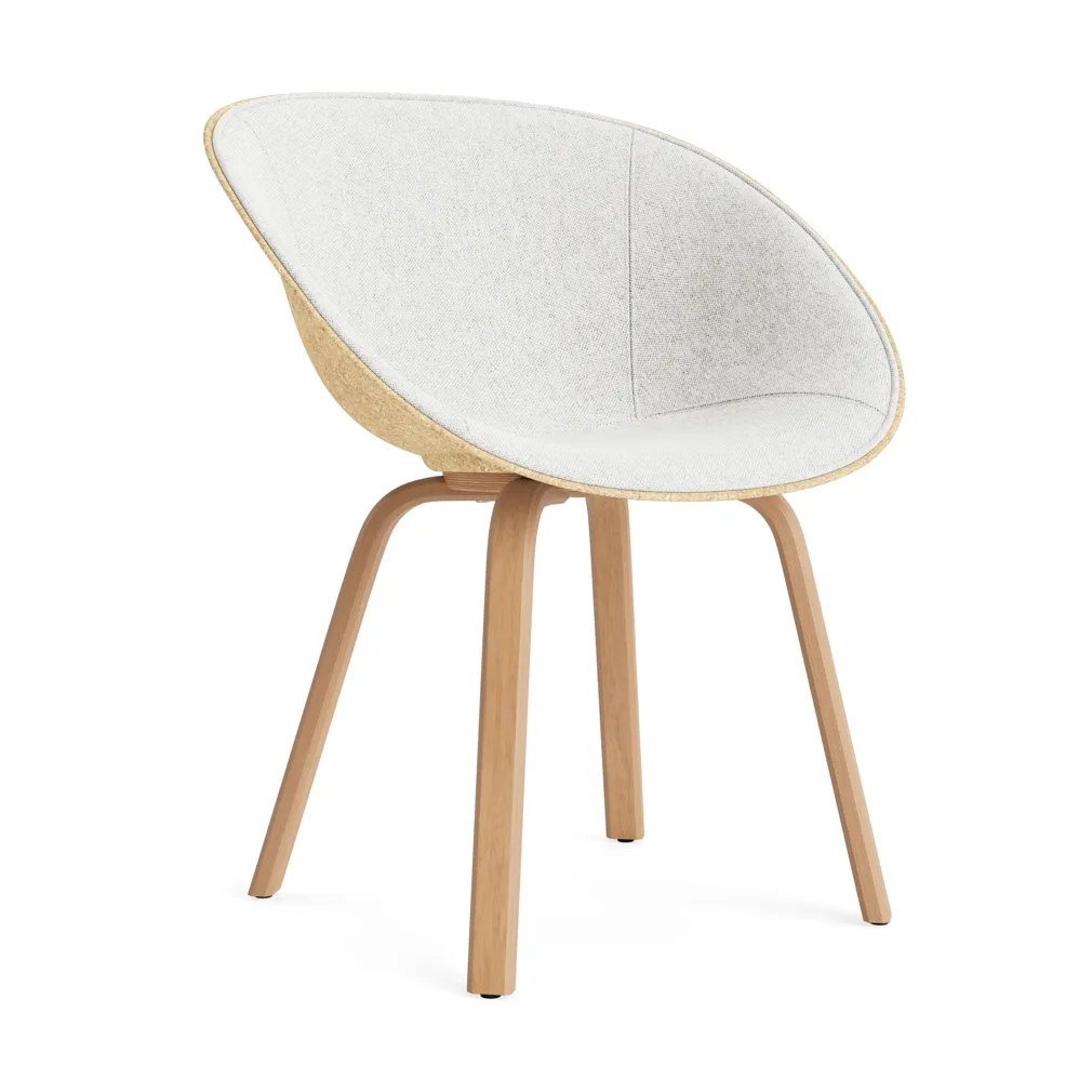 Normann Copenhagen Mat Armchair karmstol framsideklädd Hallingdal 110-hemp-beech
