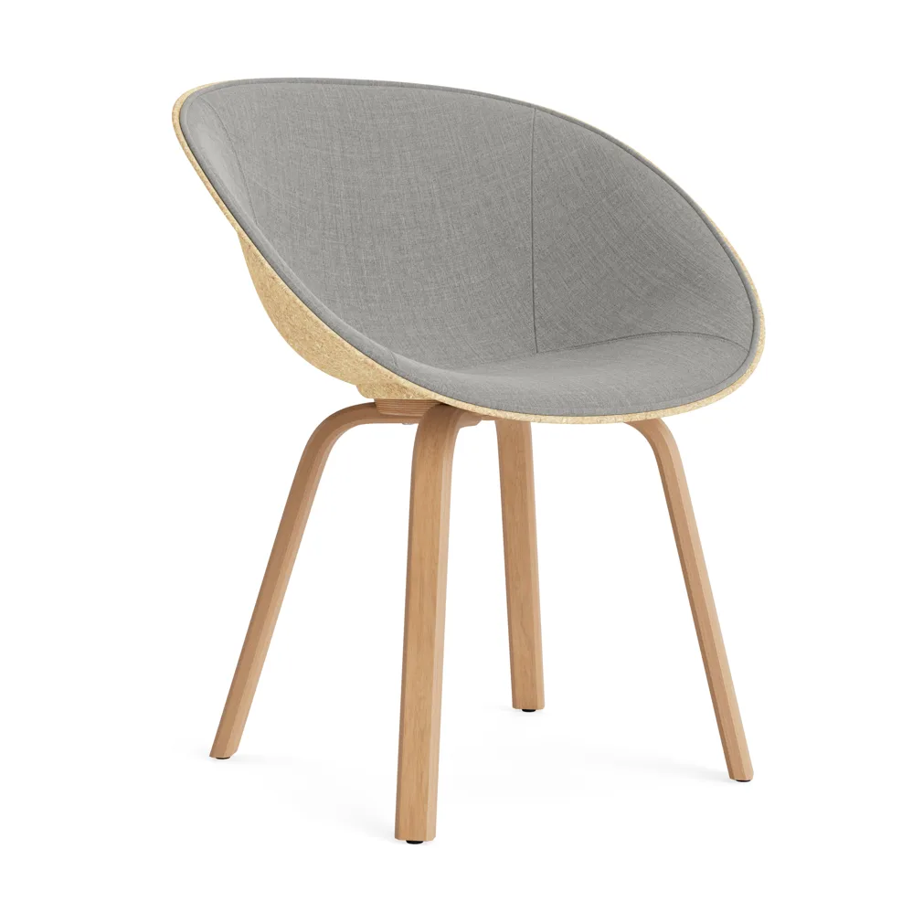 Normann Copenhagen Mat Armchair karmstol framsideklädd Remix 133-hemp-beech
