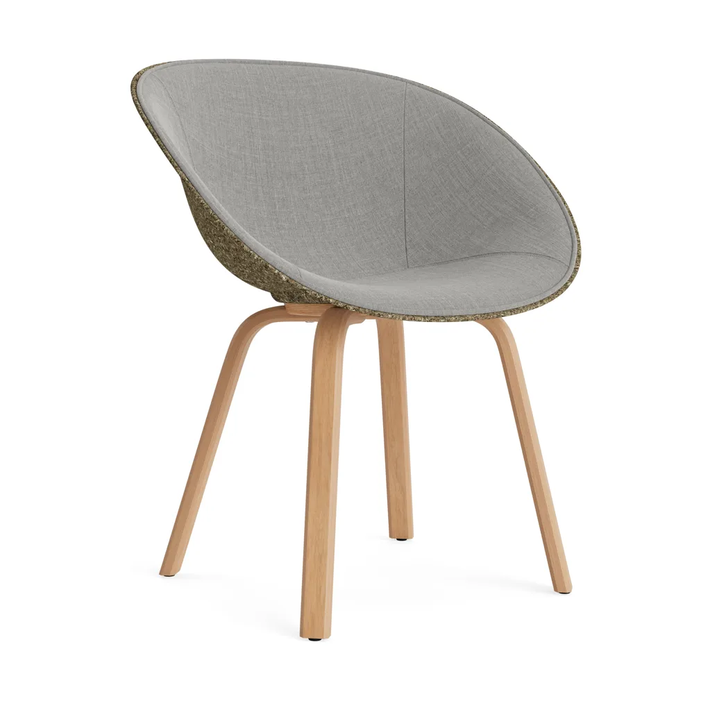 Normann Copenhagen Mat Armchair karmstol framsideklädd Remix 133-seaweed-beech