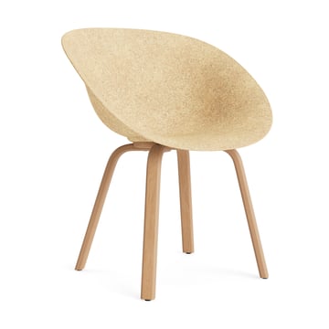 Läs mer om Normann Copenhagen Mat Armchair karmstol Hemp-beech