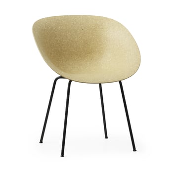 Läs mer om Normann Copenhagen Mat Armchair karmstol Hemp-black steel