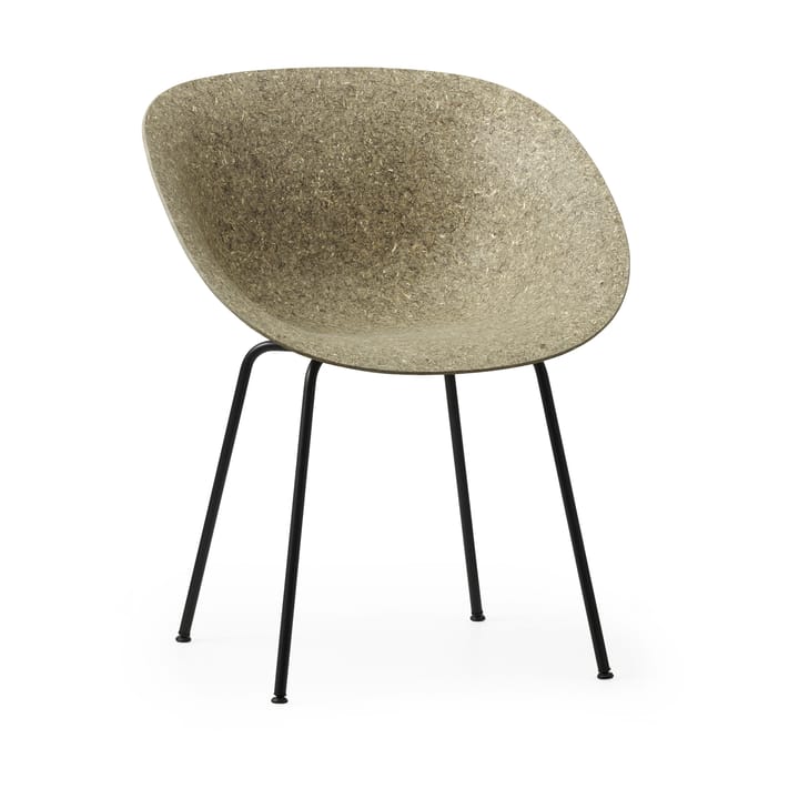 Mat Armchair karmstol, Seaweed-black steel Normann Copenhagen