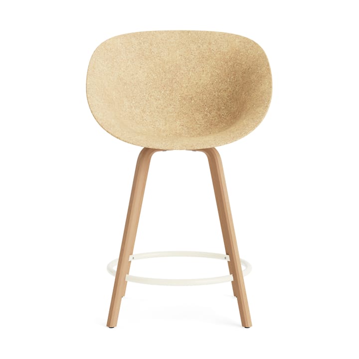 Mat Bar Armchair karmstol 65 cm, Hemp-beech-cream steel Normann Copenhagen